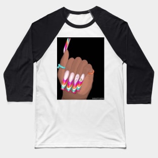 I LOVE YOU NAILS Baseball T-Shirt